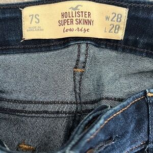 Hollister Denim Jeans Super Skinny Low Rise Made In Bangladesh Size W28 L28/ 7S